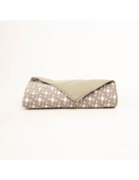 Colcha jacquard chenilla Keira verde seco colchas-jacquard