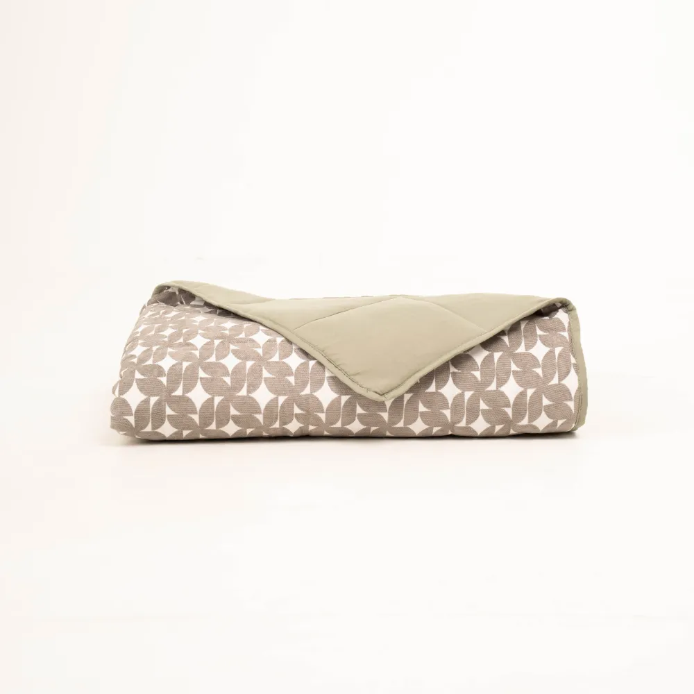 Colcha jacquard chenilla Keira verde seco colchas-jacquard