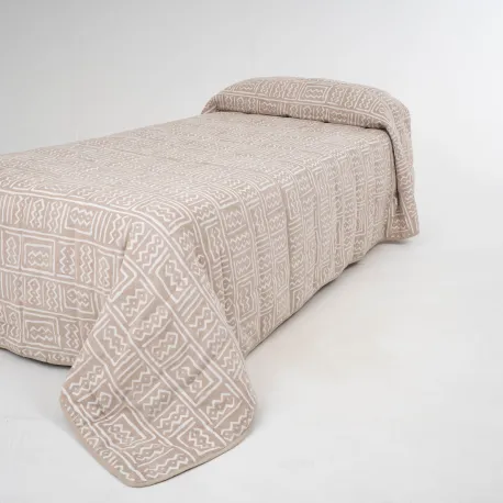 Colcha jacquard chenilla Vinuesa topo - 120gr colchas-jacquard