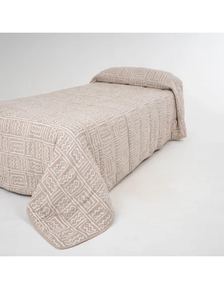 Colcha jacquard chenilla Vinuesa topo - 120gr colchas-jacquard