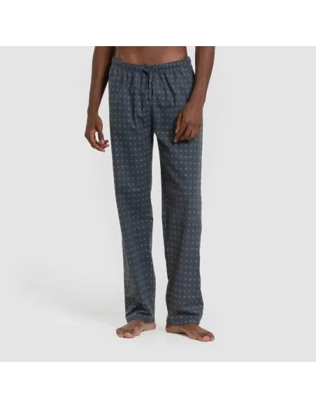 Pijama homem franela Loui verde azulado pijamas-compridos-homem