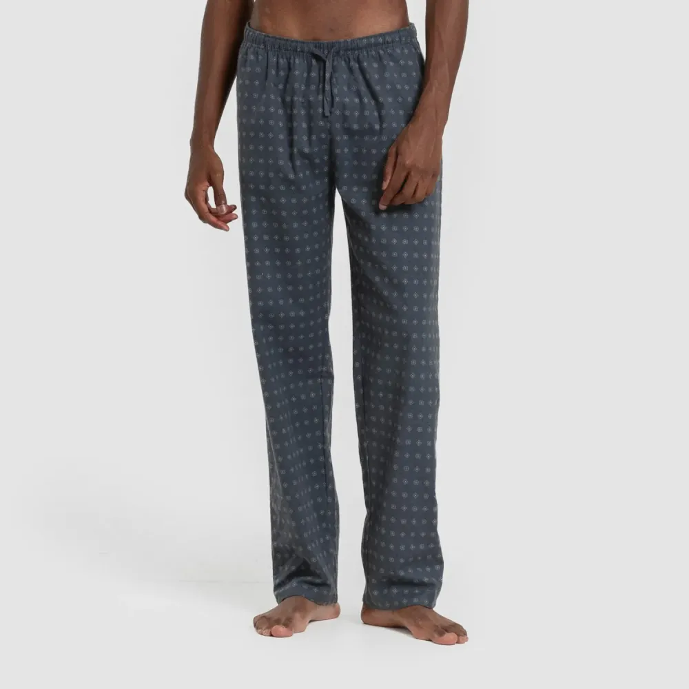 Pijama homem franela Loui verde azulado pijamas-compridos-homem