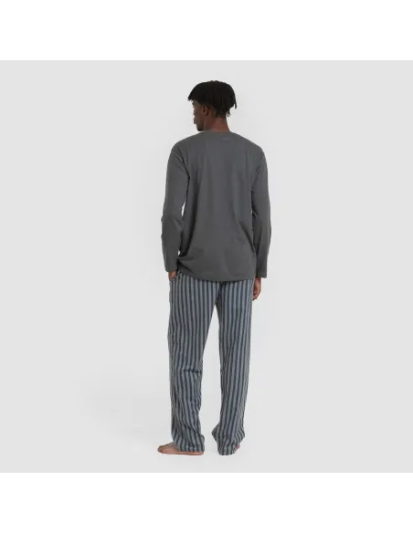 Pijama homem franela Raya Vinicius verde azulado pijamas-compridos-homem