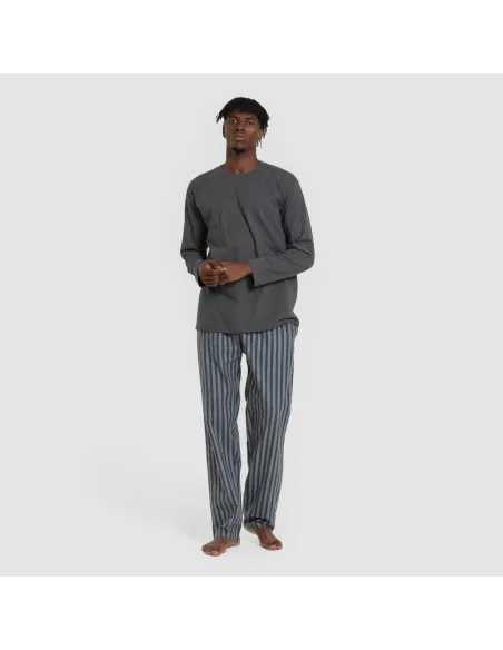 Pijama homem franela Raya Vinicius verde azulado pijamas-compridos-homem