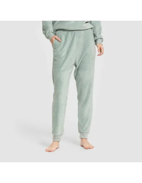 Pijama coral punho mulher Hello Thursday verde tiffany pijama-inverno-mulher