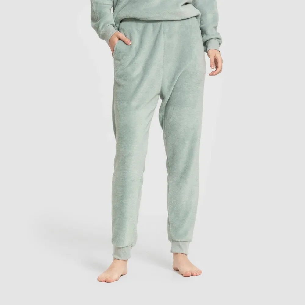 Pijama coral punho mulher Hello Thursday verde tiffany pijama-inverno-mulher
