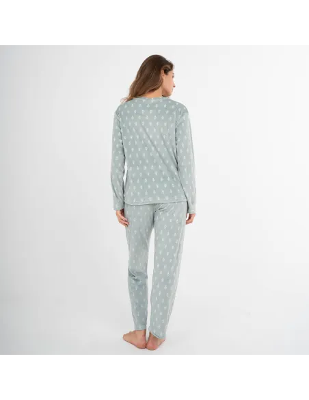 Pijama veludo super soft mulher Nemo verde caça pijama-inverno-mulher