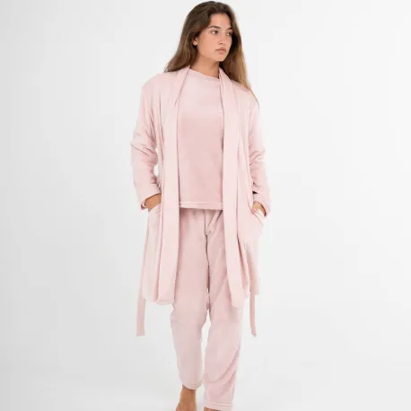 Roupão veludo super soft liso roupoes-mulher