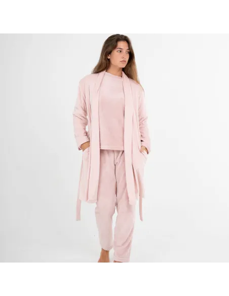 Roupão veludo super soft liso roupoes-mulher