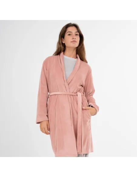 Roupão veludo super soft liso roupoes-mulher