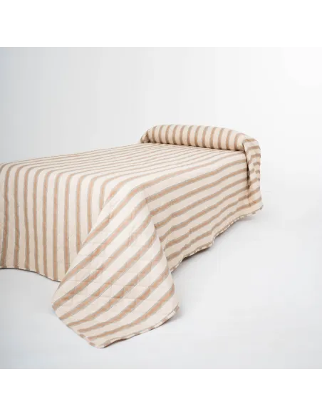 Colcha bouti Raya Sitges topo - verde seco colchas-bouti