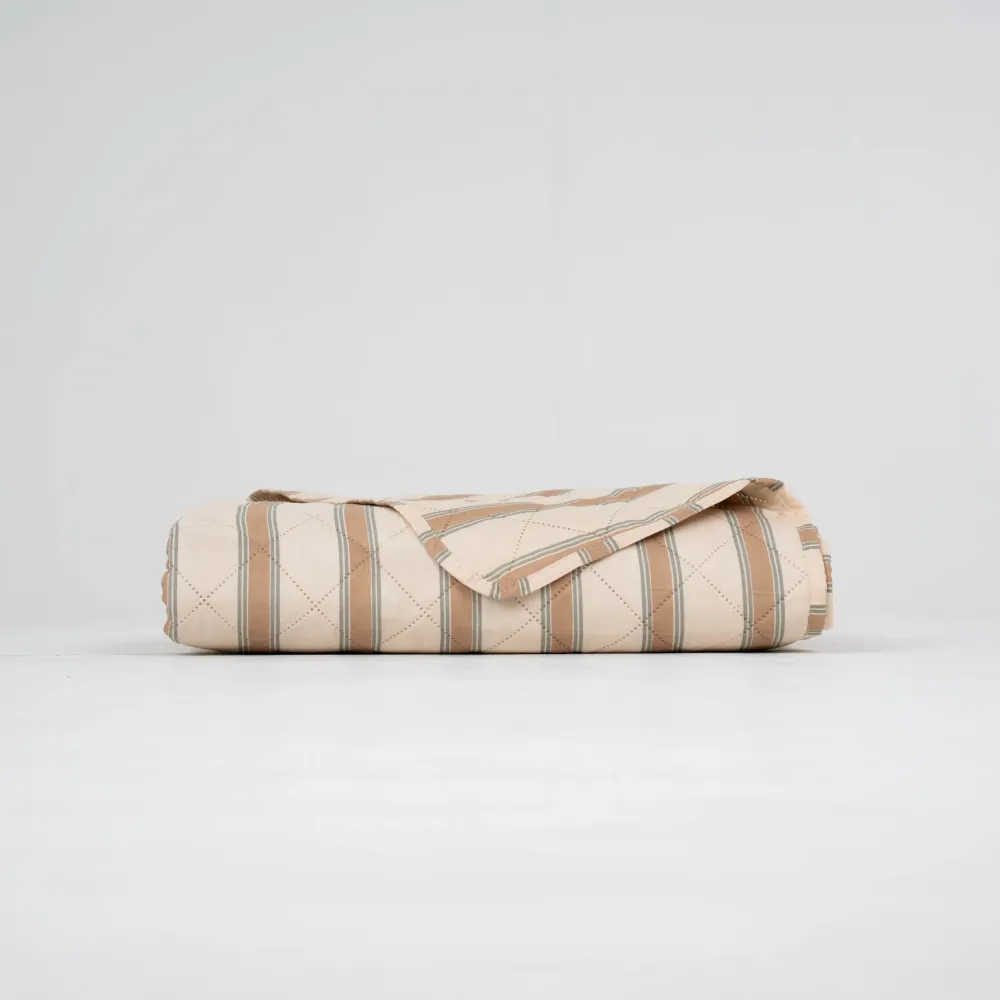 Colcha bouti Raya Sitges topo - verde seco colchas-bouti