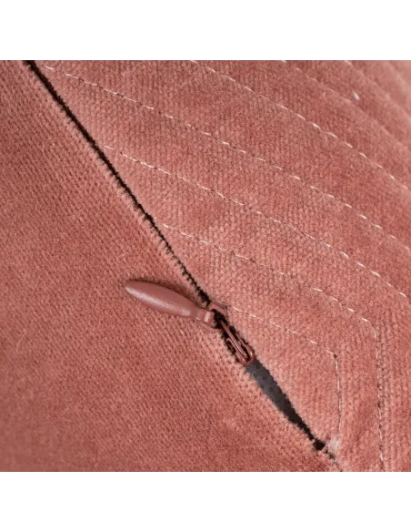 Almofada quadrada de veludo de algodão Hungria lisa 50x50 - capa + enchimento almofadas-decorativas