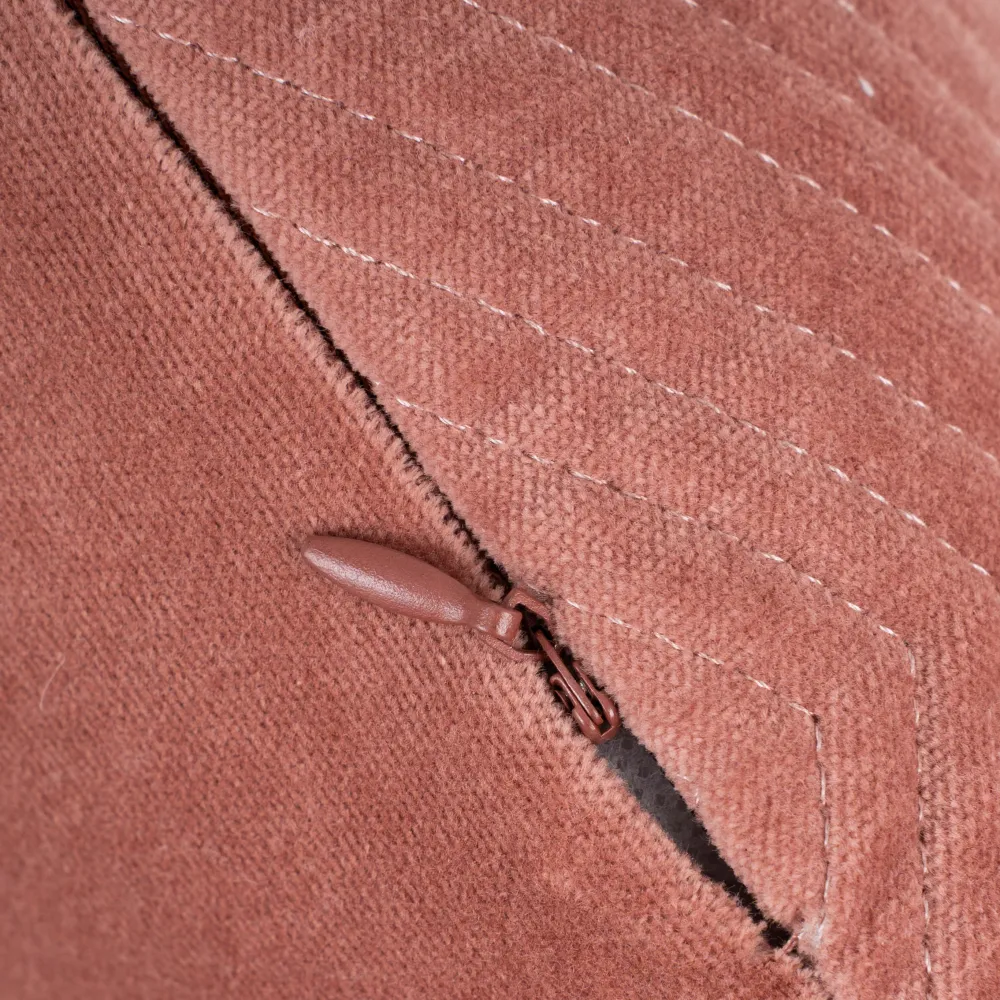 Almofada quadrada de veludo de algodão Hungria lisa 50x50 - capa + enchimento almofadas-decorativas