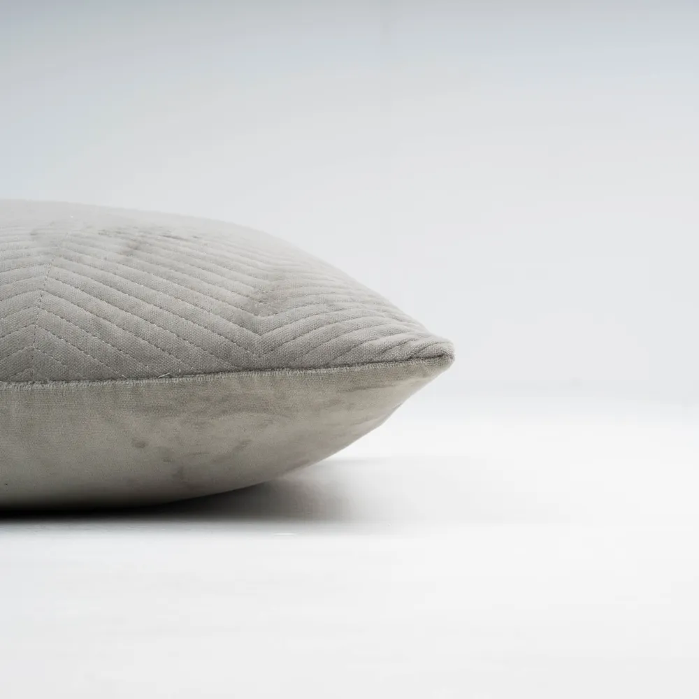 Almofada quadrada de veludo de algodão Hungria lisa 50x50 - capa + enchimento almofadas-decorativas