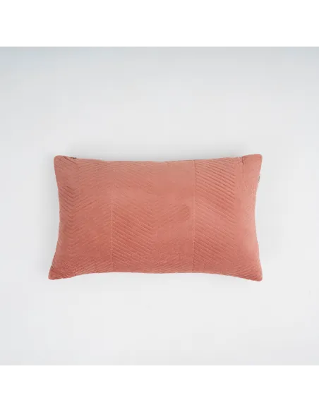 Almofada retangular de veludo de algodão Hungria lisa - capa + enchimento almofadas-retangulares