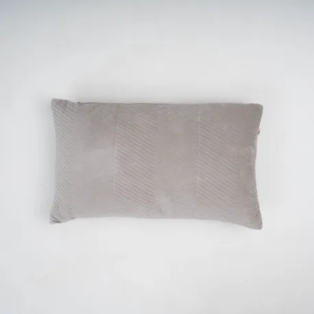 Almofada retangular de veludo de algodão Hungria lisa - capa + enchimento almofadas-retangulares