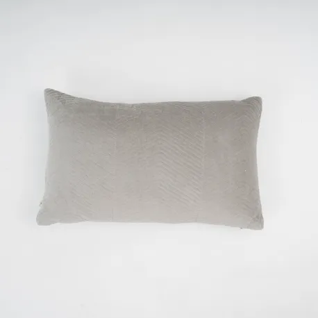 Almofada retangular de veludo de algodão Hungria lisa - capa + enchimento almofadas-retangulares