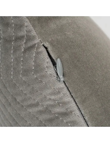 Almofada retangular de veludo de algodão Hungria lisa - capa + enchimento almofadas-retangulares