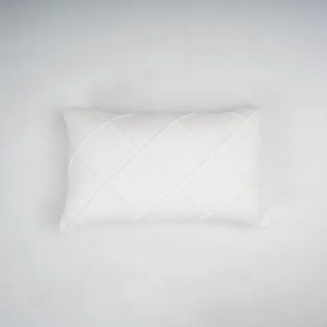 Almofada retangular em veludo e algodão Rombo liso - capa + enchimento almofadas-retangulares