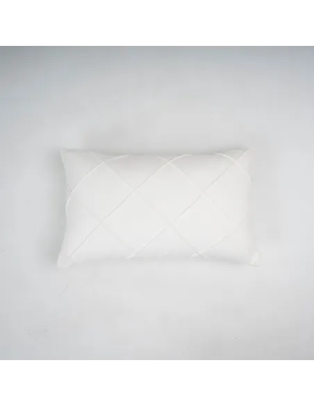 Almofada retangular em veludo e algodão Rombo liso - capa + enchimento almofadas-retangulares