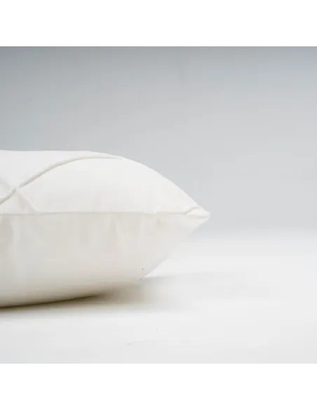 Almofada retangular em veludo e algodão Rombo liso - capa + enchimento almofadas-retangulares