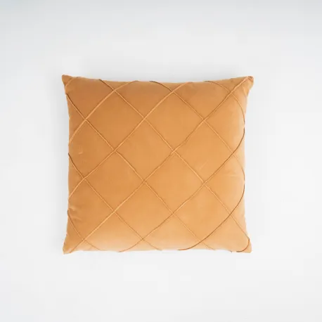 Almofada quadrada em veludo e algodão Rombo liso 50x50 - capa + enchimento almofadas-decorativas