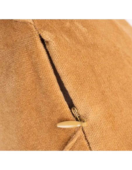 Almofada quadrada em veludo e algodão Rombo liso 50x50 - capa + enchimento almofadas-decorativas