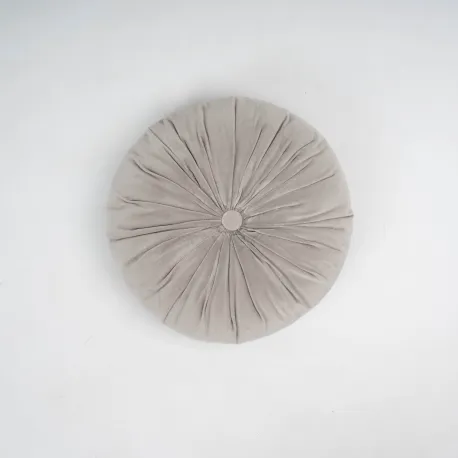 Almofada em veludo e algodão Oreo lisa 40x40 - capa + enchimento almofadas-redondas