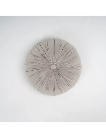 Almofada em veludo e algodão Oreo lisa 40x40 - capa + enchimento almofadas-redondas