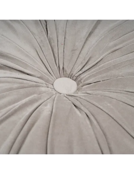 Almofada em veludo e algodão Oreo lisa 40x40 - capa + enchimento almofadas-redondas