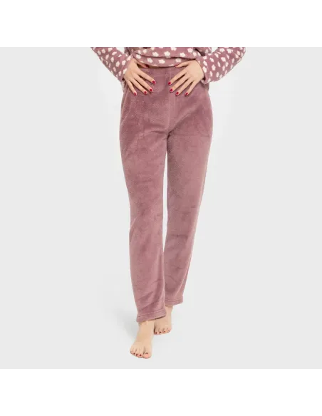 Pijama coral Berta beringela pijama-inverno-mulher