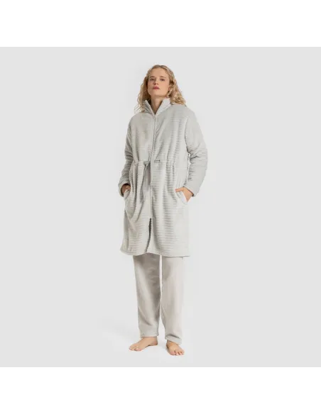 Roupão veludo Raya fecho éclair roupoes-mulher