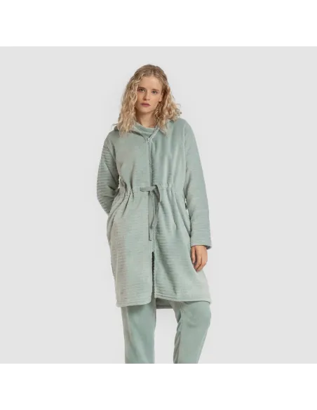 Roupão veludo Raya fecho éclair roupoes-mulher