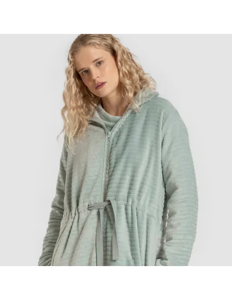 Roupão veludo Raya fecho éclair roupoes-mulher