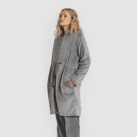 Roupão veludo Raya fecho éclair roupoes-mulher