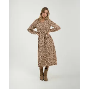 Vestido midi de manga...