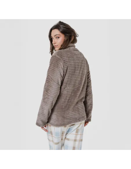 Casaco veludo Raya liso roupa-para-estar-por-casa