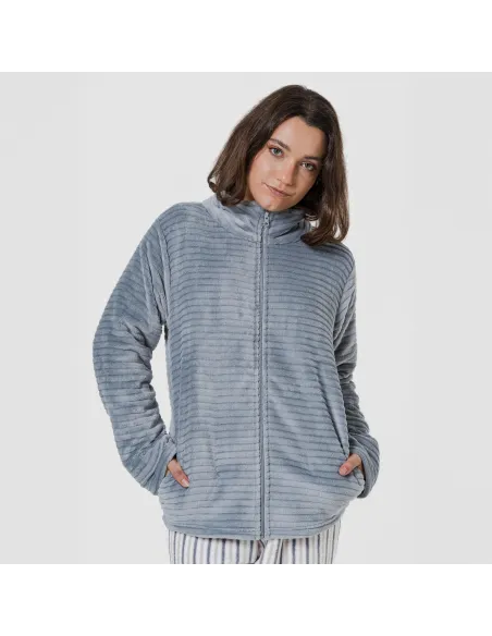 Casaco veludo Raya liso roupa-para-estar-por-casa