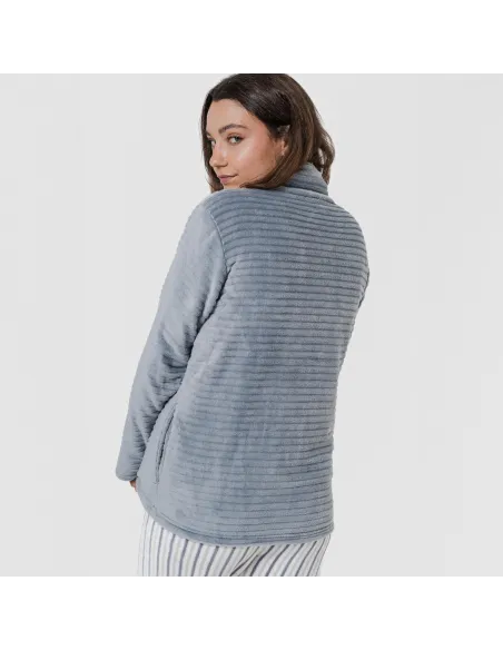 Casaco veludo Raya liso roupa-para-estar-por-casa