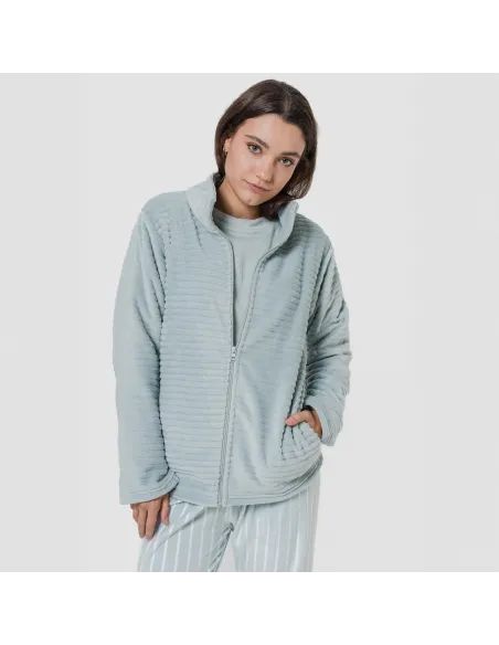 Casaco veludo Raya liso roupa-para-estar-por-casa