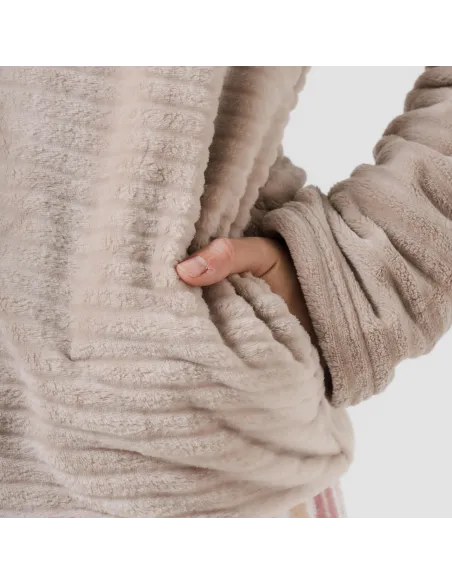 Casaco veludo Raya liso roupa-para-estar-por-casa