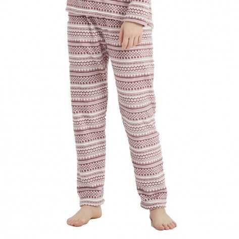 Pijama coral Loreto Lilás roupa-para-estar-por-casa