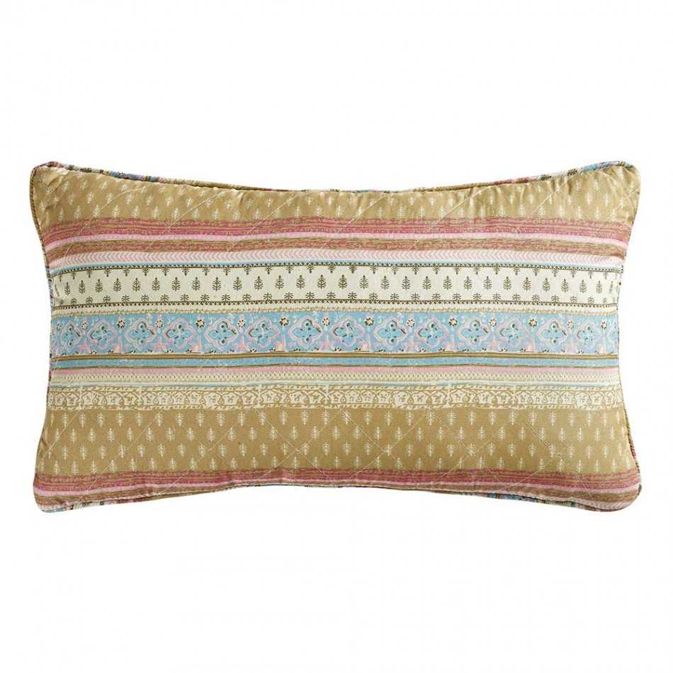 almofada retangular Carmela rosa 30 x 50 retangulares-estampadas