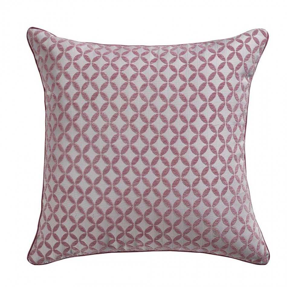 Almofada jacquard chenilla Elsa lilásrosa/branco 55x55 almofadas-decorativas-estampados